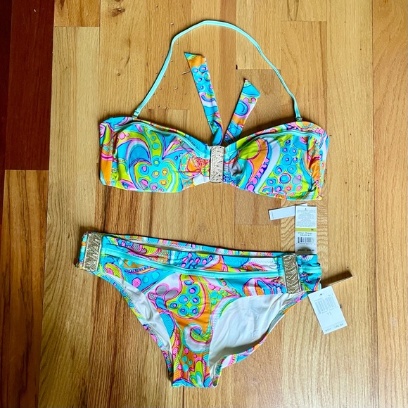 Trina Turk Cosmos bikini (top & bottom) NWT - Picture 5 of 6